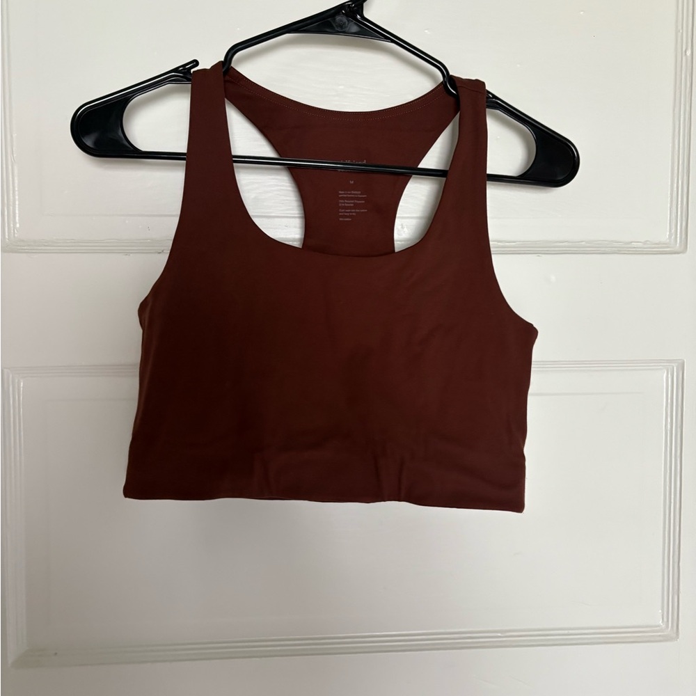 Girlfriend Collective Paloma Racerback Bra in Earth